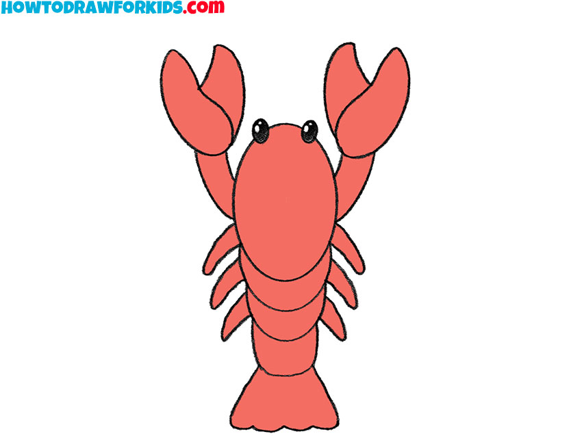 lobster drawing cute