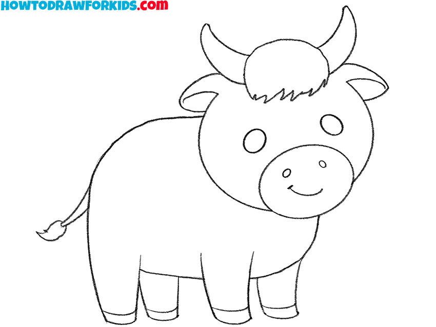 ox drawing lesson for kids