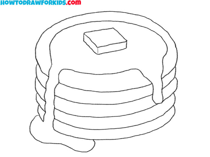 How to Draw Pancakes Easy Drawing Tutorial For Kids