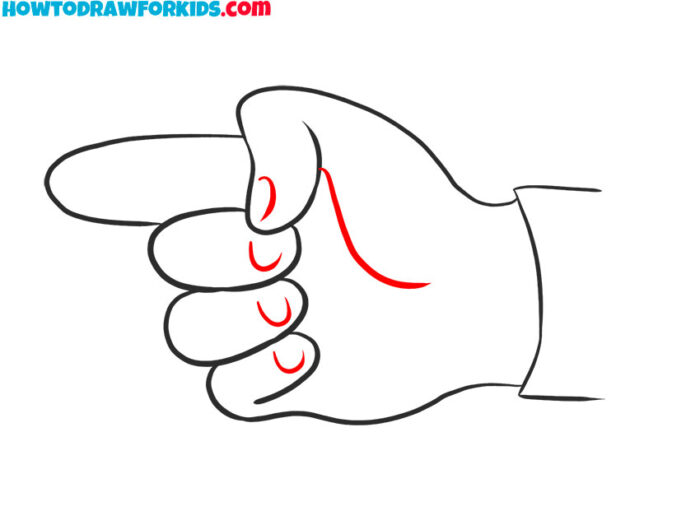 How to Draw a Pointing Finger - Easy Drawing Tutorial For Kids