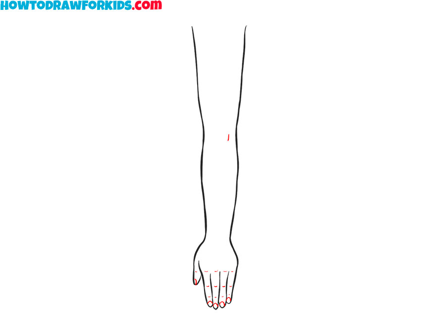 simple anime arm drawing
