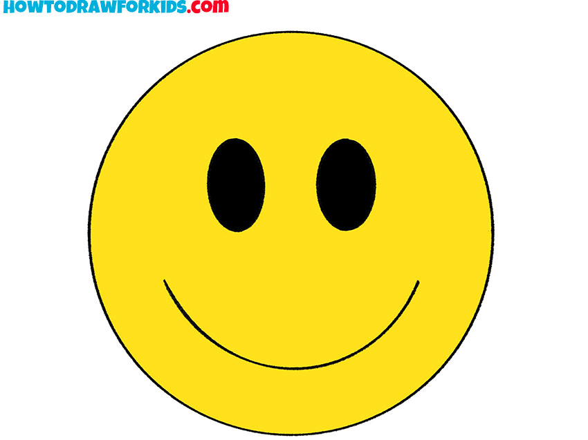 How to Draw a Smiley Face Easy Drawing Tutorial For Kids