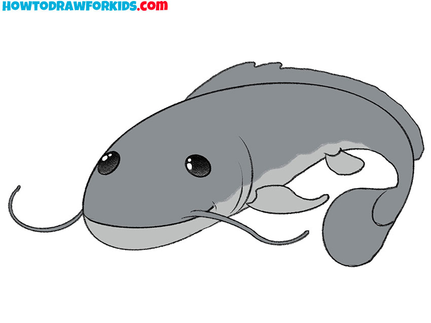 How to Draw a Catfish Easy Drawing Tutorial For Kids