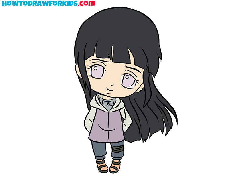 How to Draw Hinata Easy Drawing Tutorial For Kids