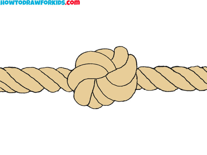 How to Draw a Knot - Easy Drawing Tutorial For Kids