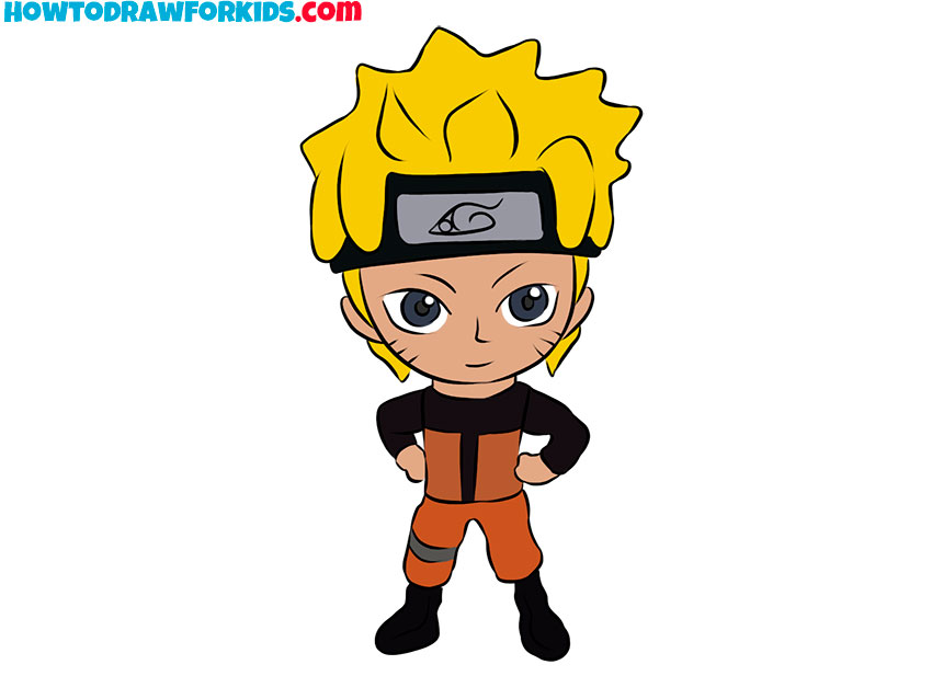how to draw naruto easy for beginners