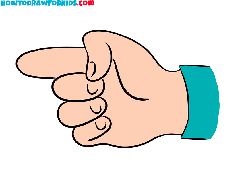 pointing finger drawing tutorial for beginners