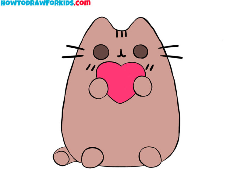 How to Draw Pusheen - Easy Drawing Tutorial For Kids