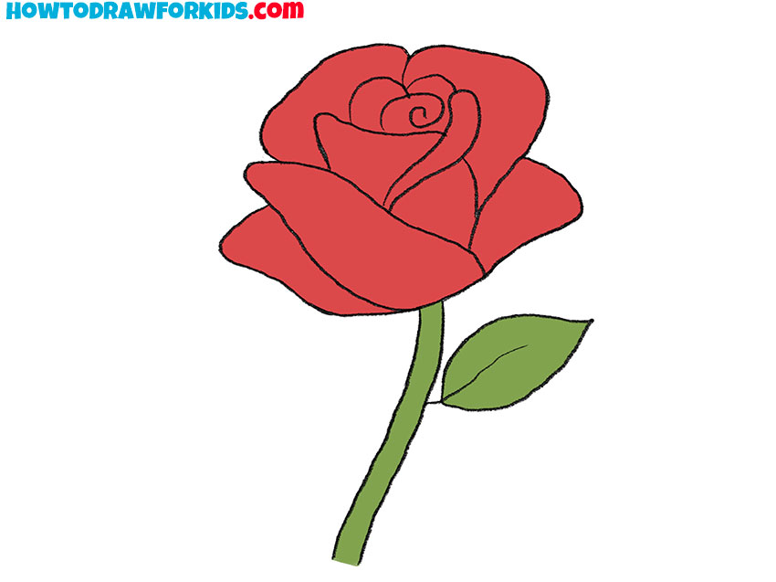 How To Draw A Rose Flower Step By Best Flower Site