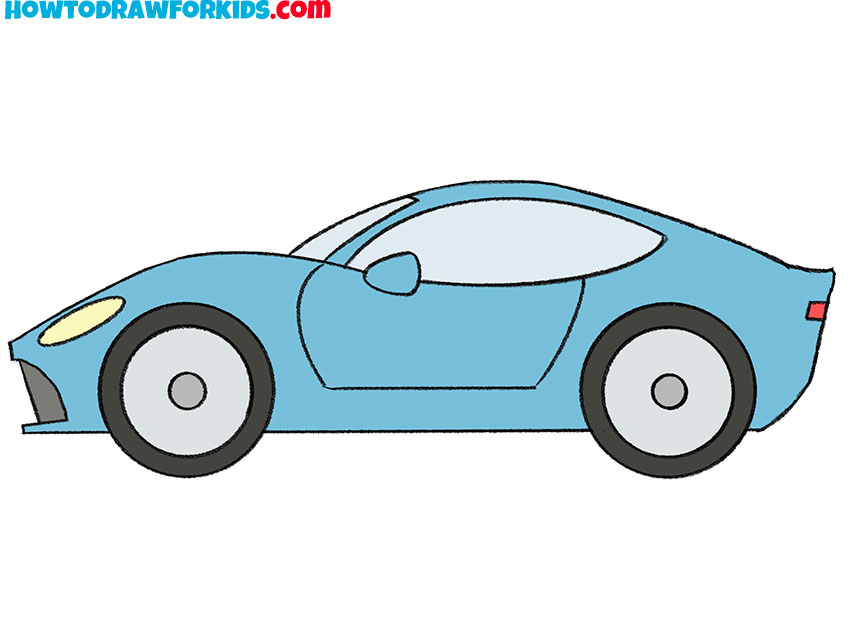 sketch sports car drawing