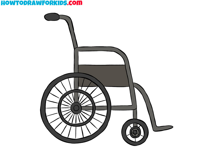 wheelchair art drawing