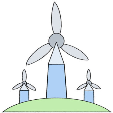 How to Draw a Wind Turbine