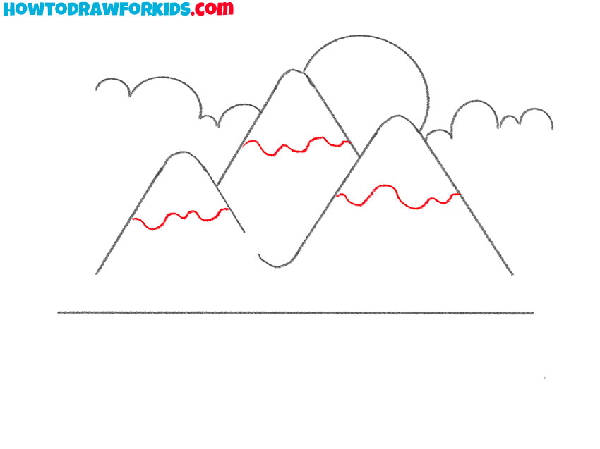 Add forest lines or ridge patterns