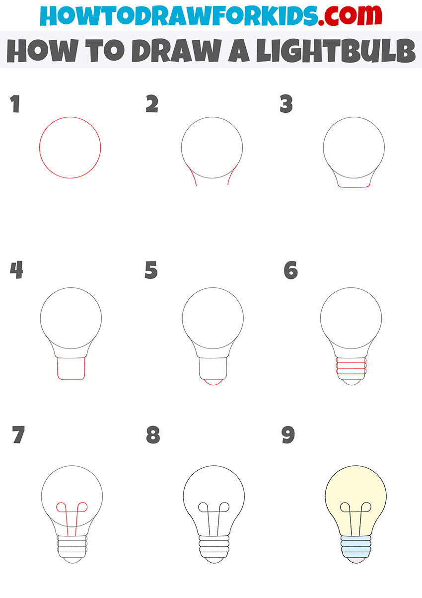 advanced light bulb drawing tutorials