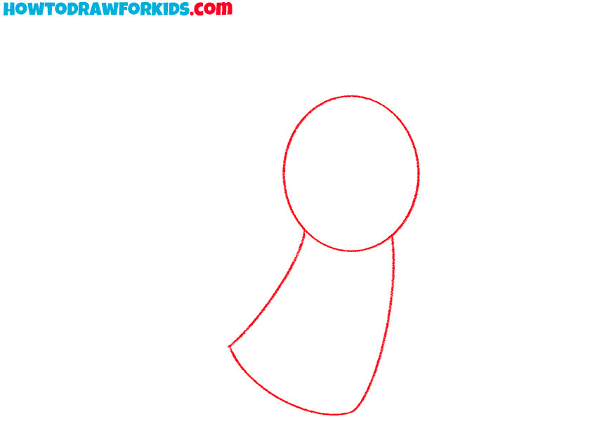 Outline the head and dress base