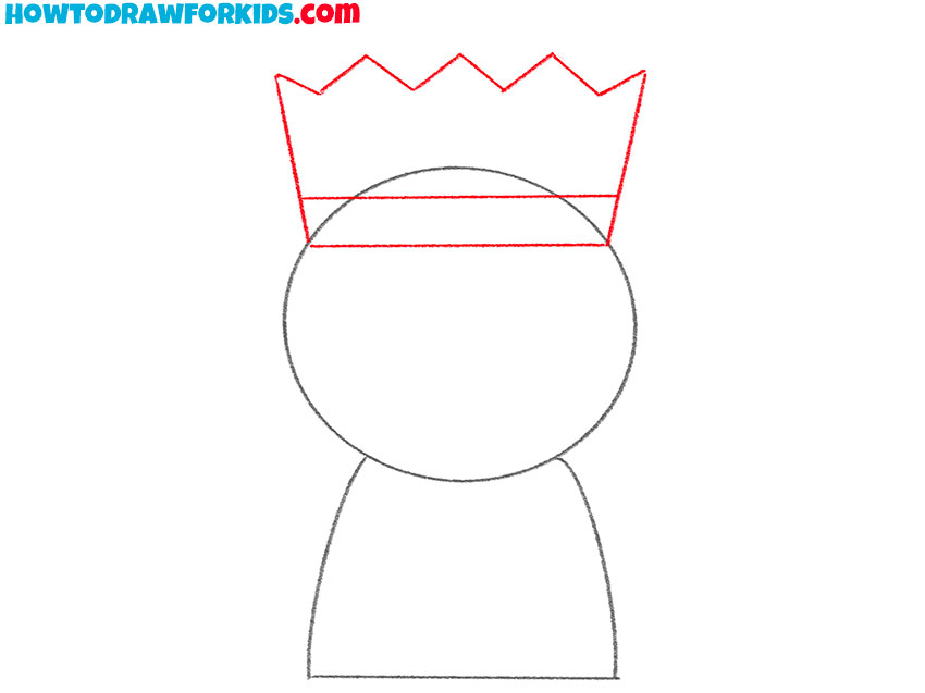 Sketch the crown outline