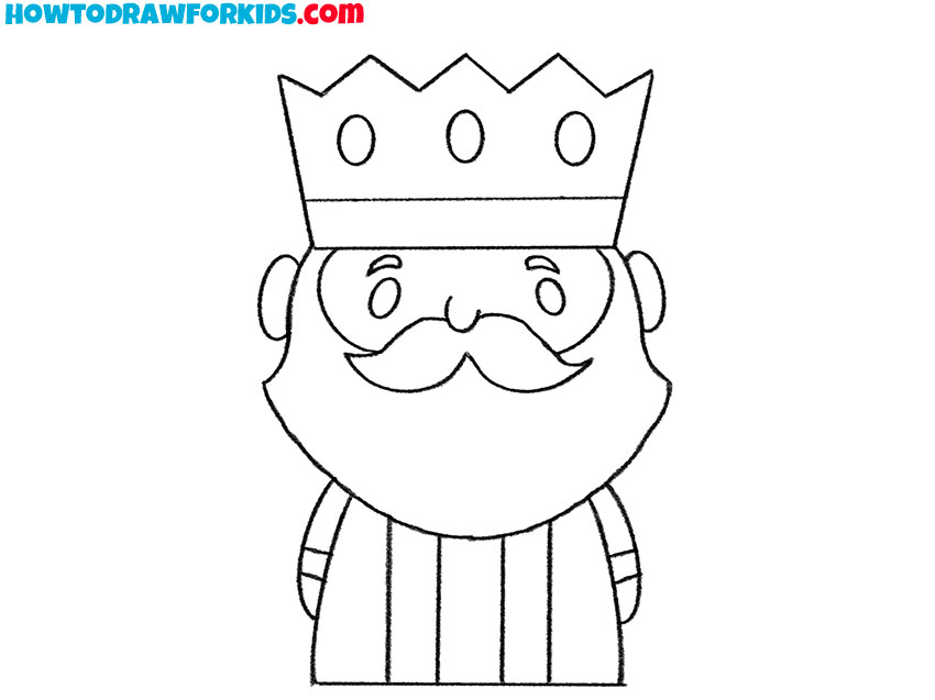 Clarify all main shapes of the king