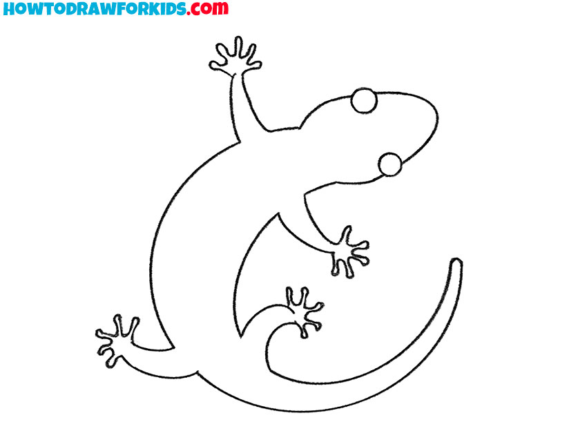 Refine and finalize the animal contour