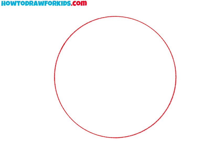 Sketch a circle for the magical sphere