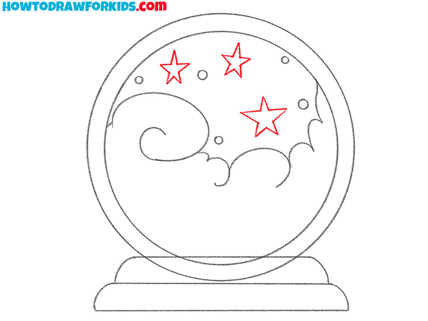 Add stars inside the sphere