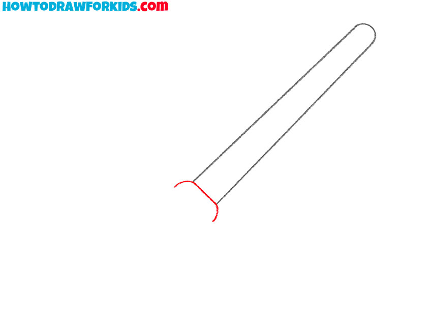 Start sketching the handle