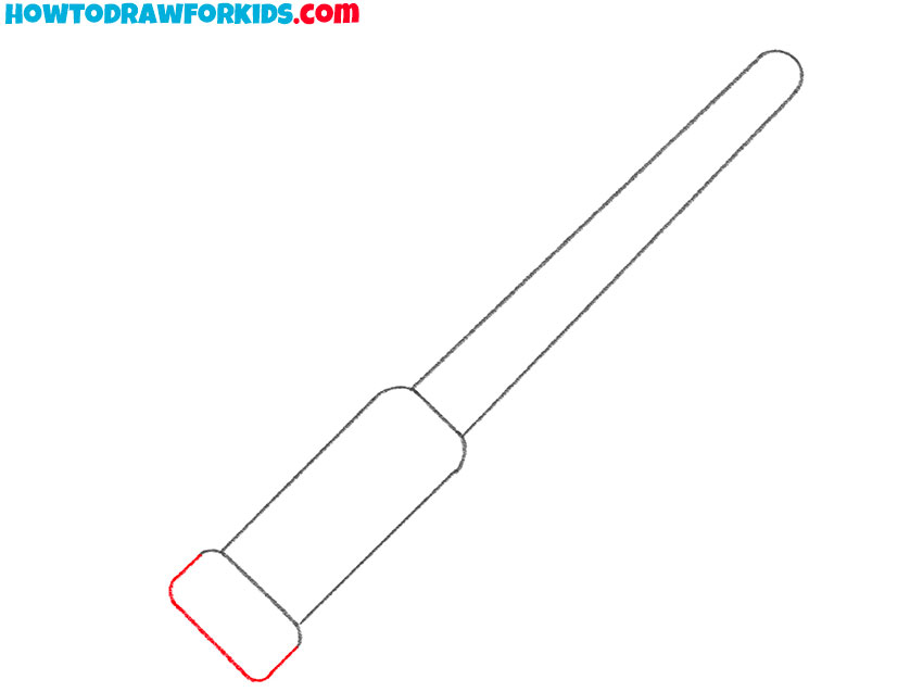 Finish sketching the pommel