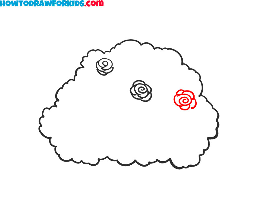 Draw more roses across the bush