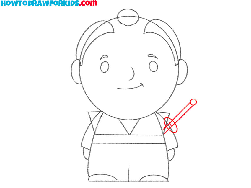 Draw the samurai’s sword