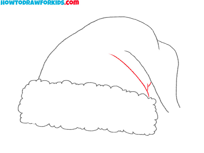 Add another fold to the Christmas hat