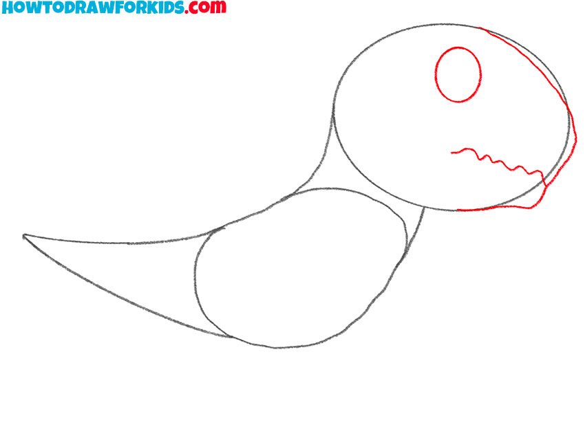 Complete the head and add the facial features