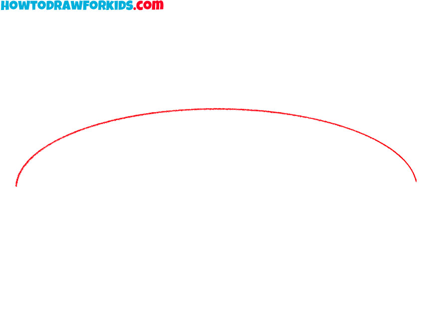 Sketch the upper edge of the saucer