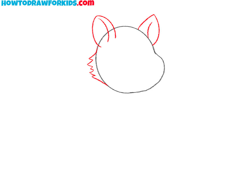 Add ears and cheek fur