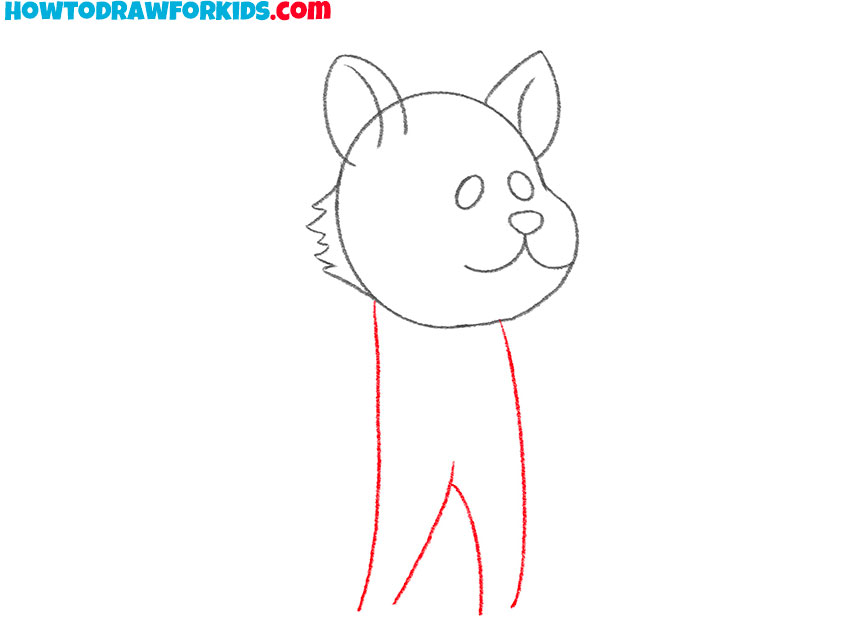 Draw the body of the werewolf