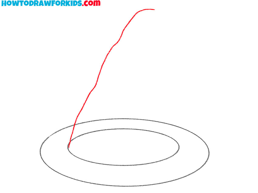 Begin the cone silhouette