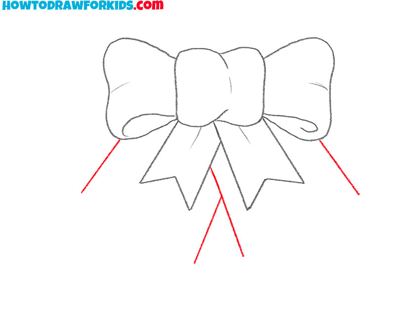 Draw the edges of the Christmas bells