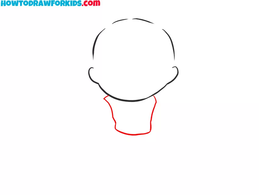 Draw the torso of Darth Maul