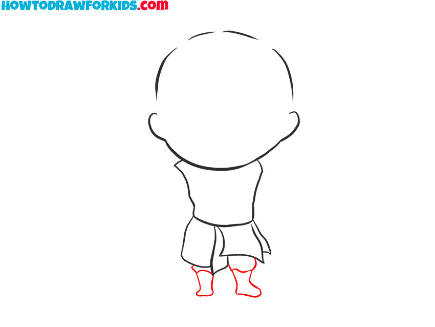 Sketch short legs and small boots