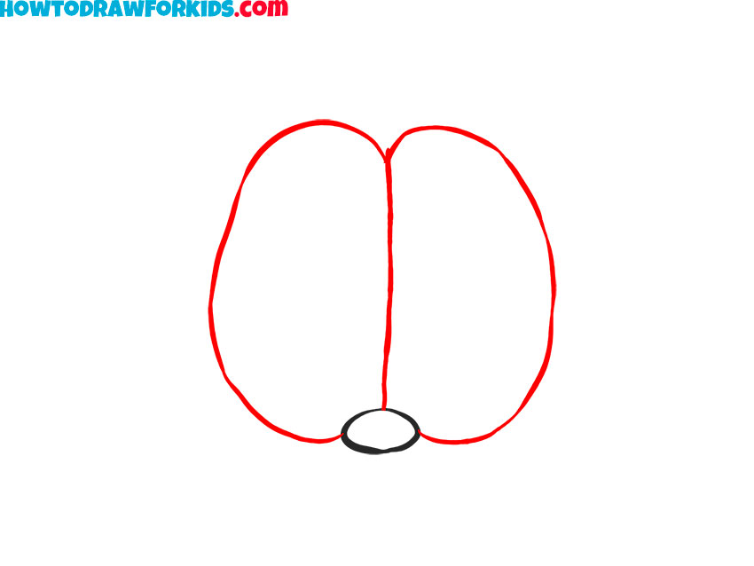 Draw Garfield’s eye shapes