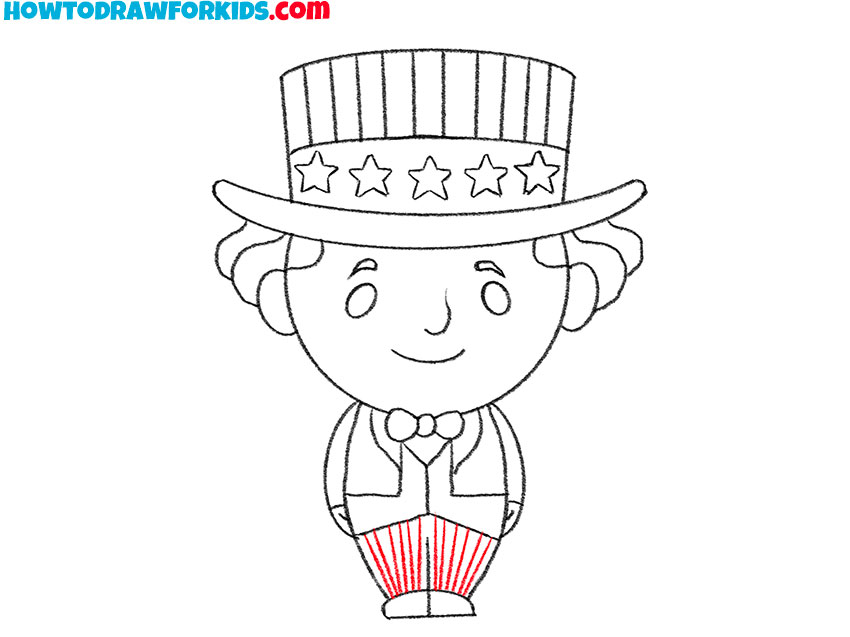 easy way to draw Uncle Sam