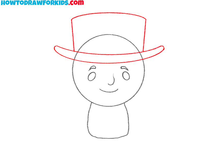how to draw Uncle Sam easy for kids