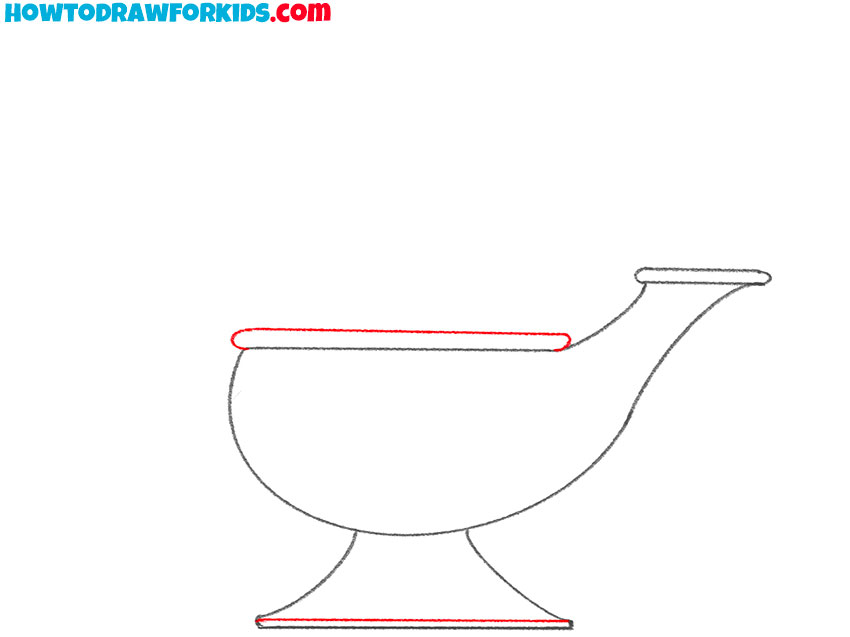 how to draw a Genie lamp for kids easy