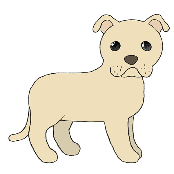 How to Draw a Dog From the Side - Easy Drawing Tutorial For Kids