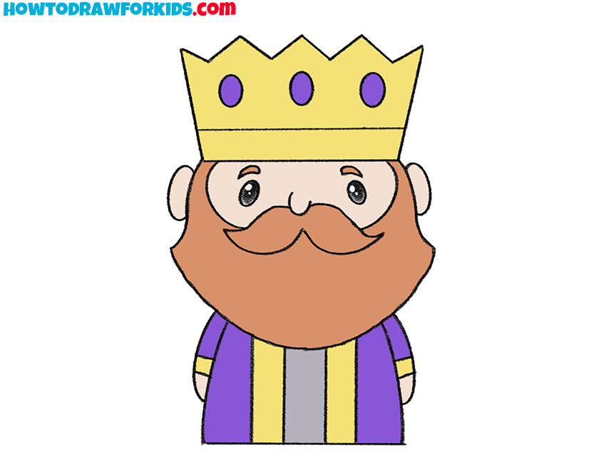 how to draw a king featured image