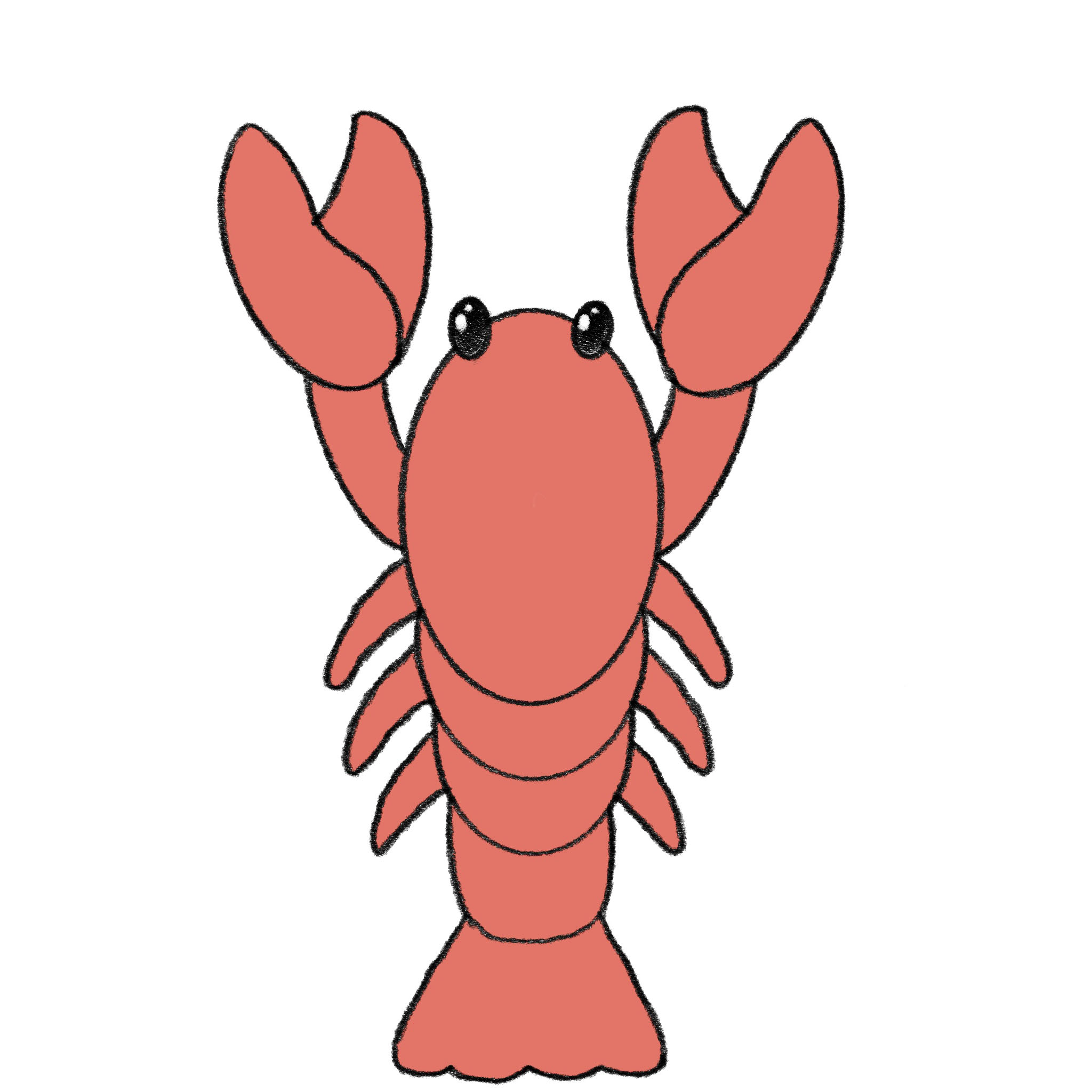 How to Draw a Lobster - Easy Drawing Tutorial For Kids
