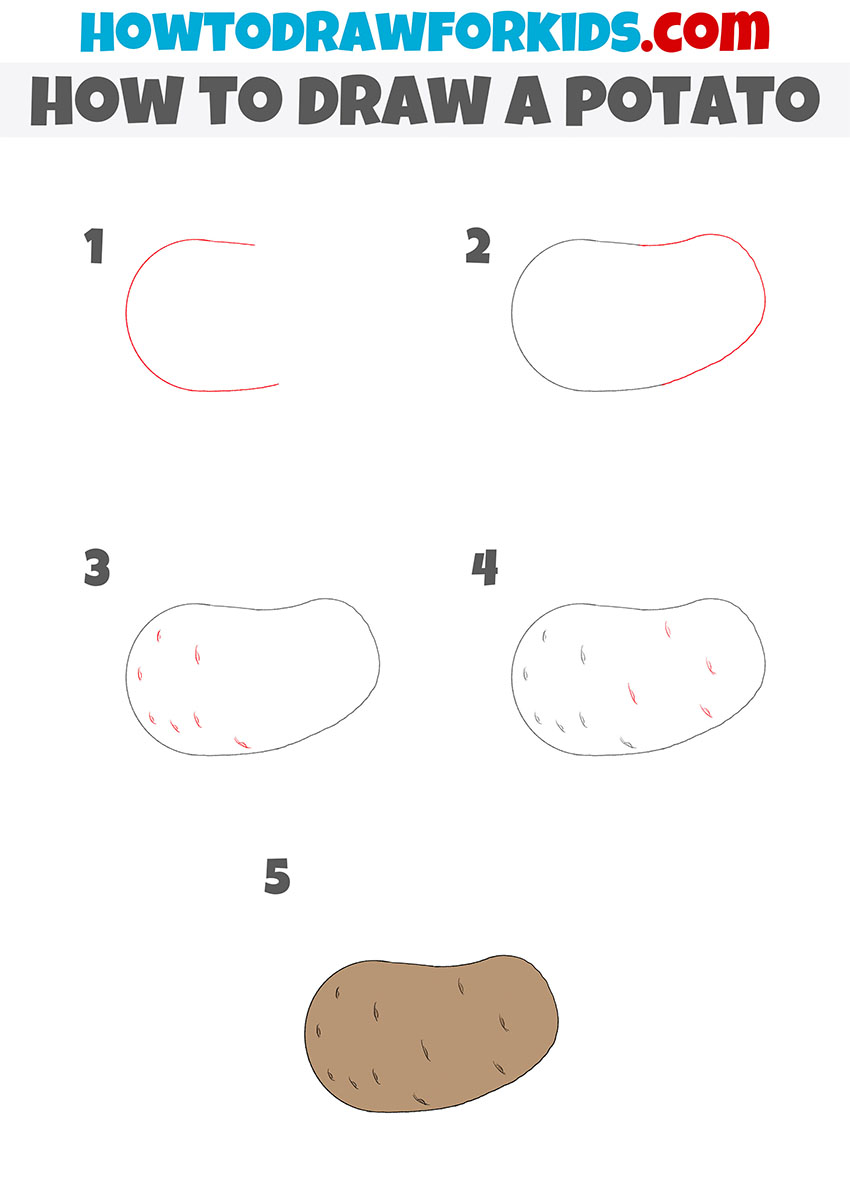 Potato Outline Vector Art, Icons, and Graphics for Free Download