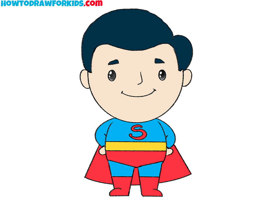 how to draw a superhero featured image