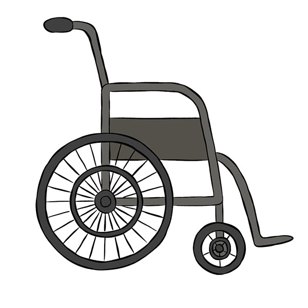 How to Draw a Wheelchair