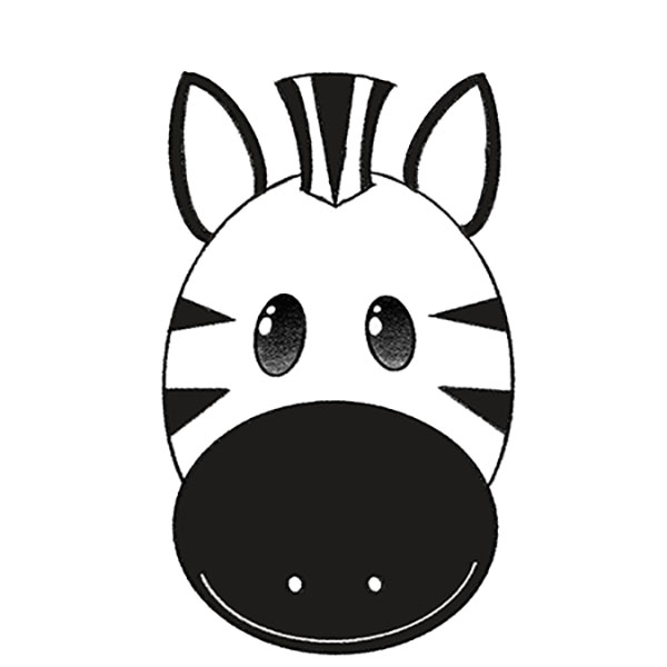 How to Draw a Zebra Face - Easy Drawing Tutorial For Kids