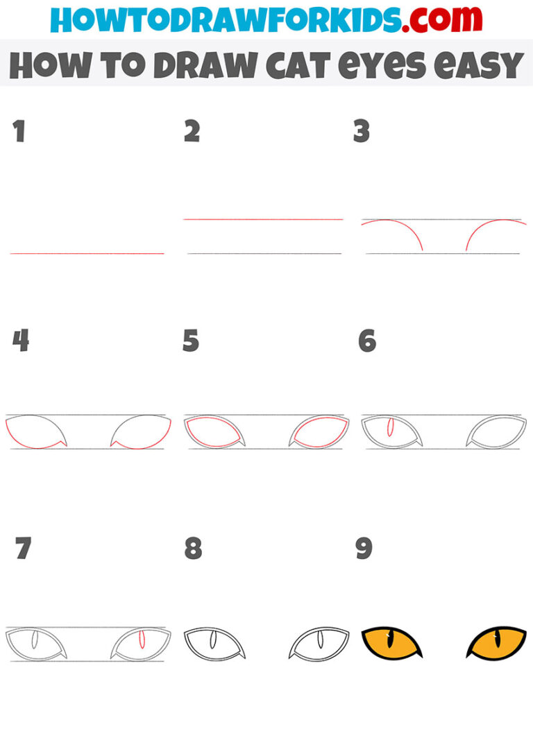 How to Draw Cat Eyes Easy Easy Drawing Tutorial For Kids