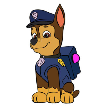 How to Draw Chase from Paw Patrol